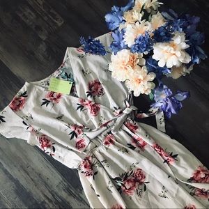 High low super cute floral dress .